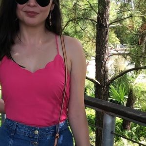 Hot pink top